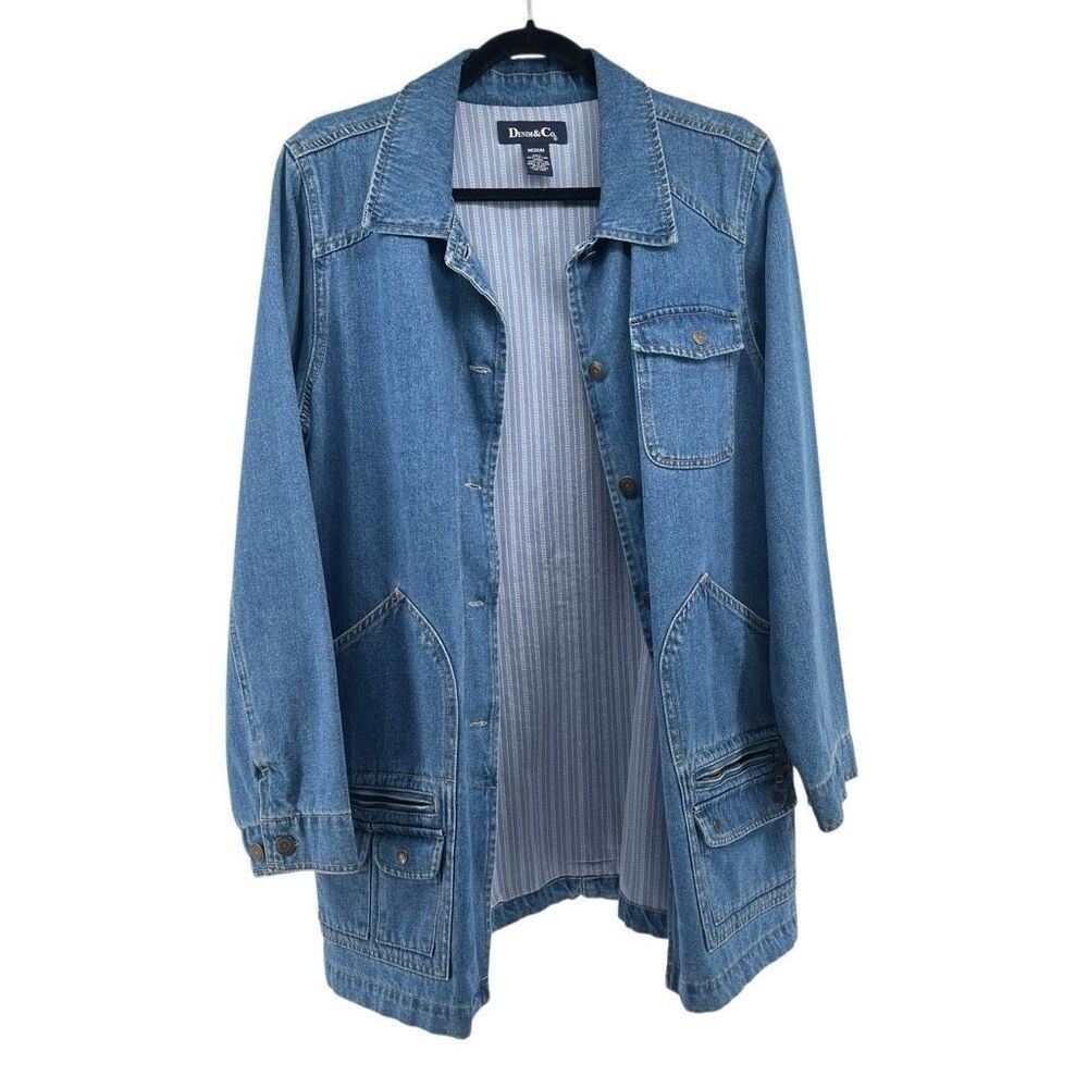 Denim Button-Front Chore Jacket - Picture 4 of 15